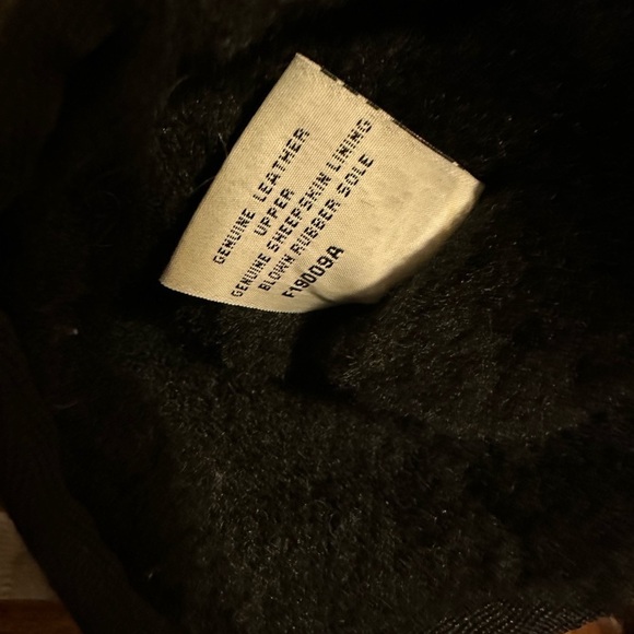 UGG Black Tall Classic Knee Boots Shearling Suede Leather Fleece Lined - Picture 13 of 15